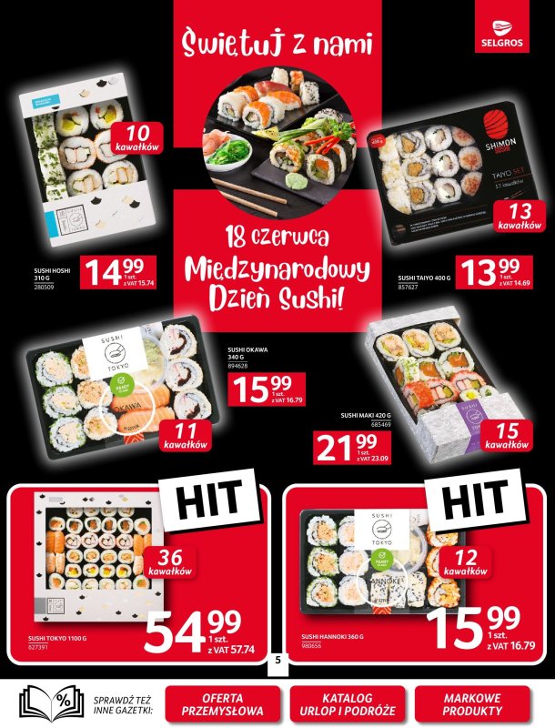 Selgros - gazetka promocyjna Oferta spożywcza od środy 18.06 do środy 02.07 - strona 5