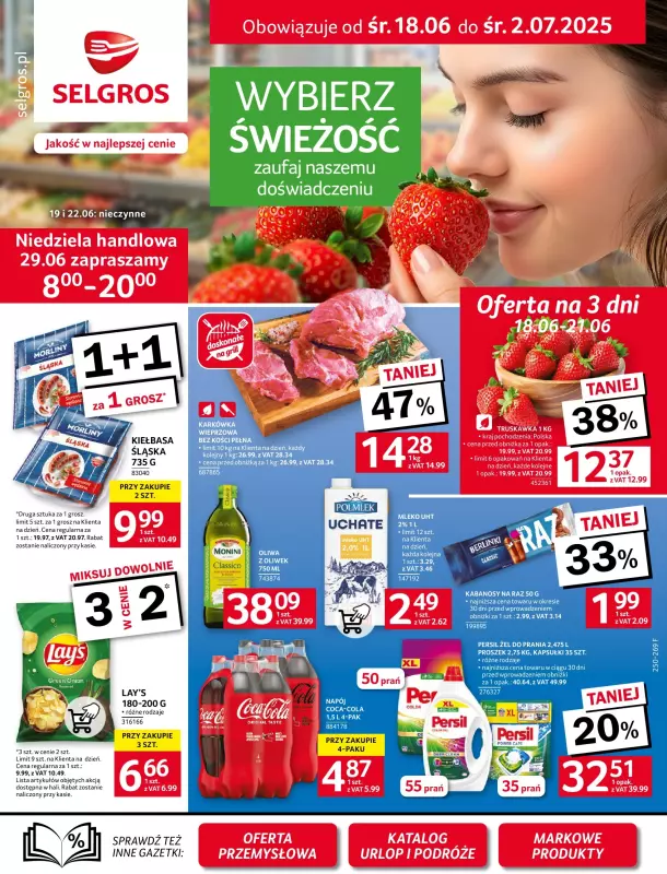 Selgros - gazetka promocyjna Oferta spożywcza od środy 18.06 do środy 02.07