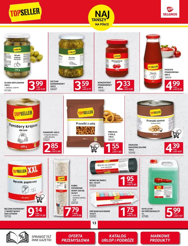 Selgros - gazetka promocyjna Oferta spożywcza od środy 18.06 do środy 02.07 - strona 13
