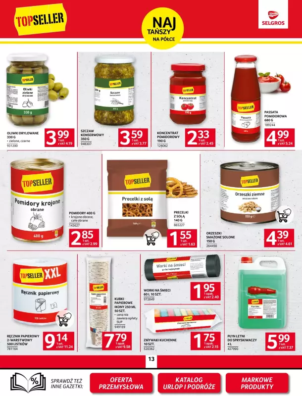 Selgros - gazetka promocyjna Oferta spożywcza od środy 18.06 do środy 02.07 - strona 13