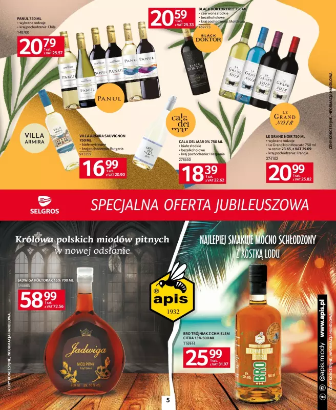 Selgros - gazetka promocyjna Specjalna oferta jubileuszowa od środy 18.06 do środy 02.07 - strona 5