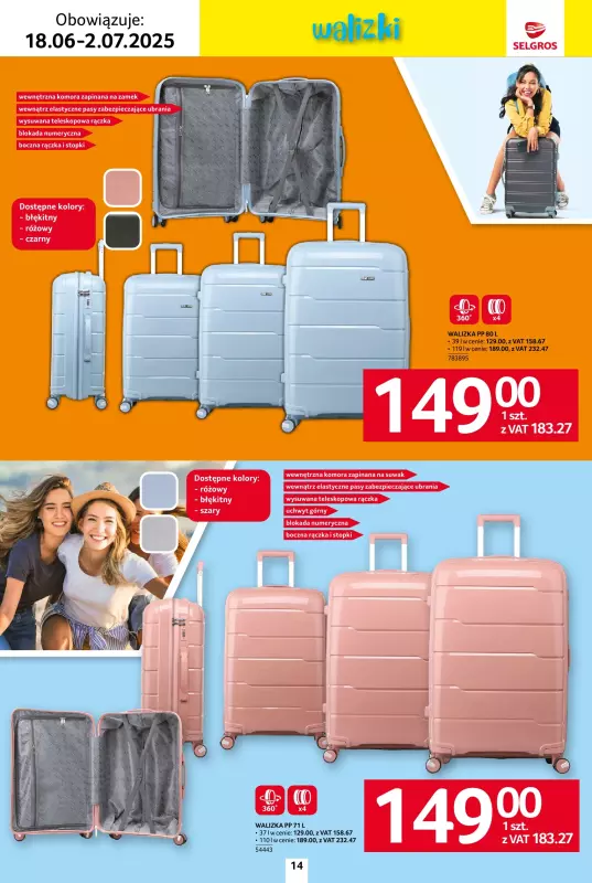 Selgros - gazetka promocyjna Katalog Urlop od środy 18.06 do środy 02.07 - strona 14