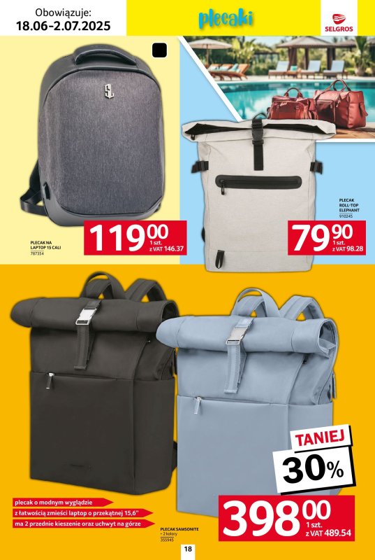 Selgros - gazetka promocyjna Katalog Urlop od środy 18.06 do środy 02.07 - strona 18