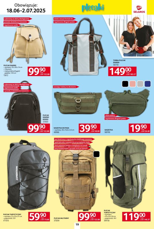 Selgros - gazetka promocyjna Katalog Urlop od środy 18.06 do środy 02.07 - strona 19