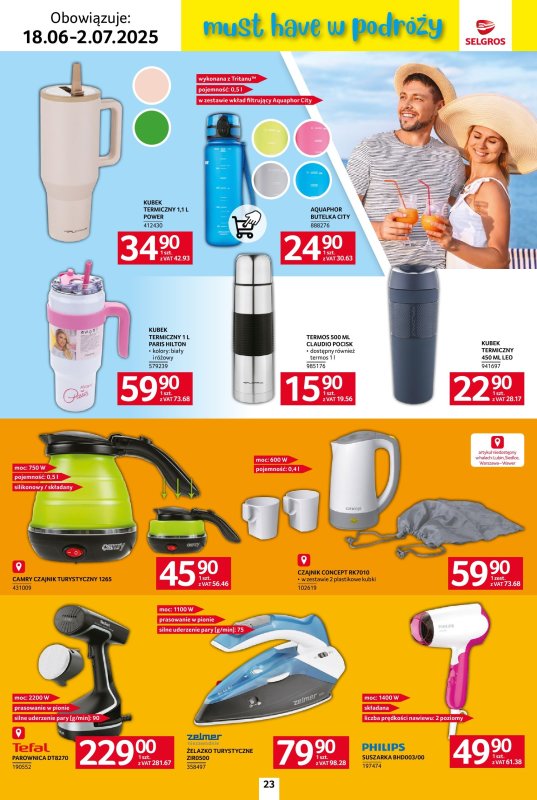 Selgros - gazetka promocyjna Katalog Urlop od środy 18.06 do środy 02.07 - strona 23