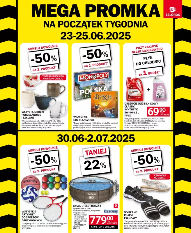 Selgros - gazetka promocyjna MEGA PROMKA od poniedziałku 23.06 do środy 02.07 - strona 2