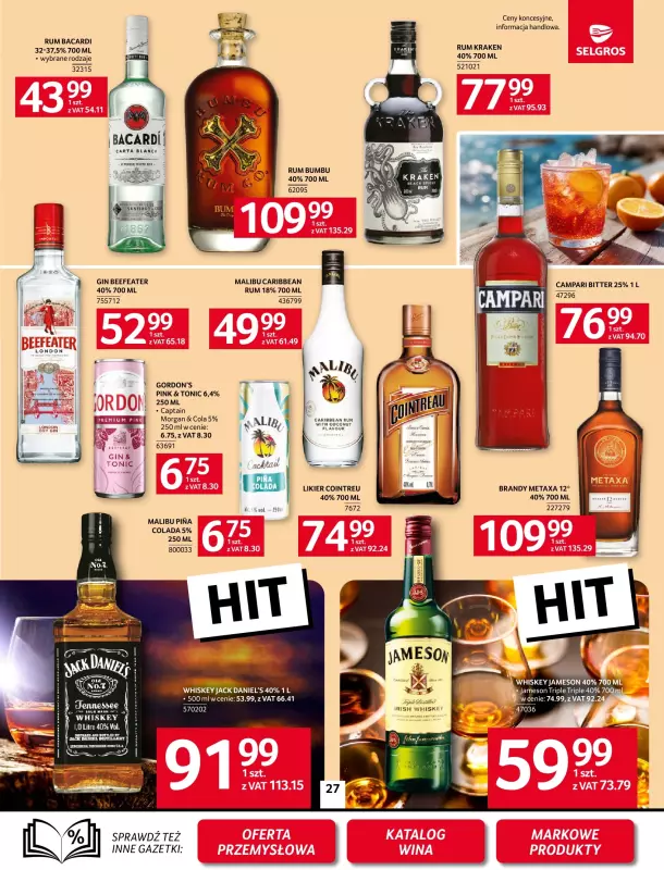 Selgros - gazetka promocyjna Oferta spożywcza od czwartku 03.07 do środy 16.07 - strona 27