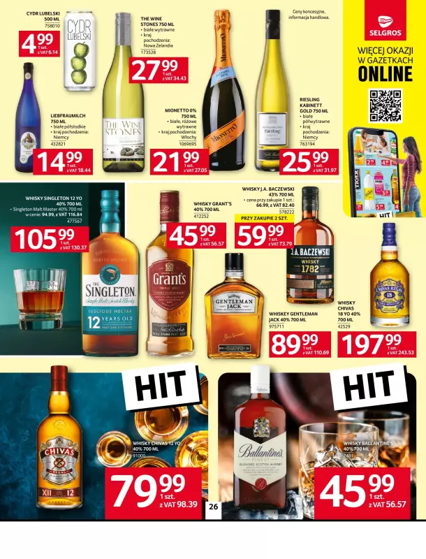 Selgros - gazetka promocyjna Oferta spożywcza od czwartku 03.07 do środy 16.07 - strona 26