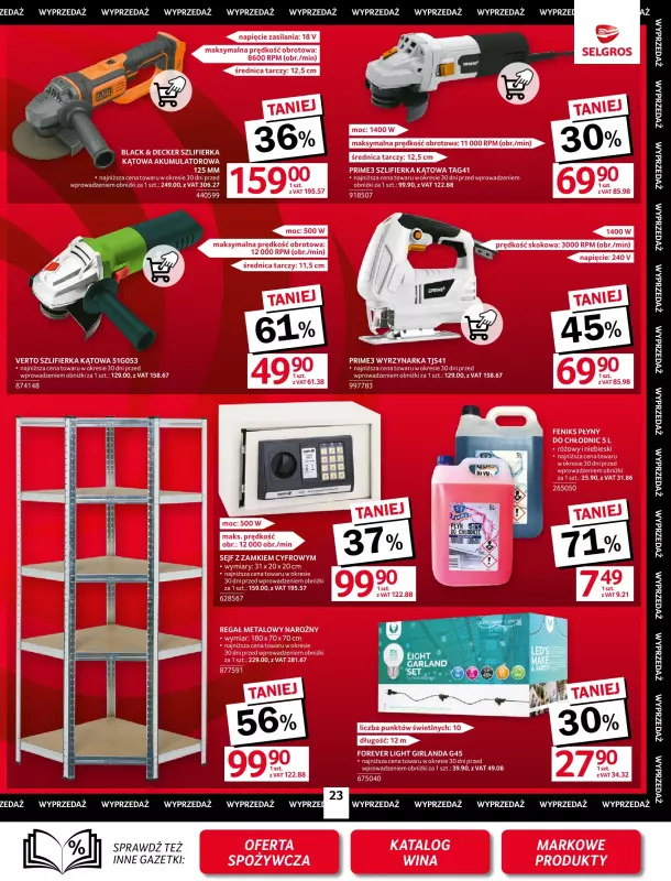 Selgros - gazetka promocyjna Oferta przemysłowa od czwartku 03.07 do soboty 16.08 - strona 25