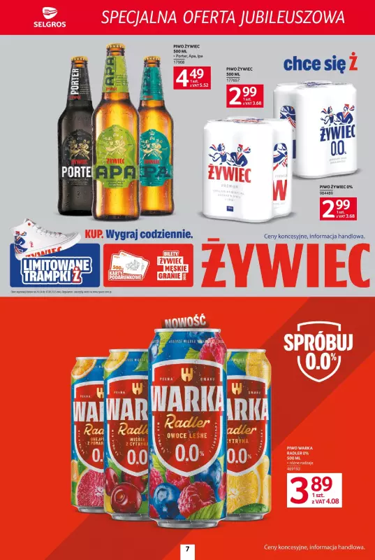 Selgros - gazetka promocyjna Specjalna oferta jubileuszowa od czwartku 03.07 do środy 16.07 - strona 7