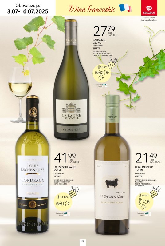Selgros - gazetka promocyjna Katalog Wina od czwartku 03.07 do środy 16.07 - strona 8