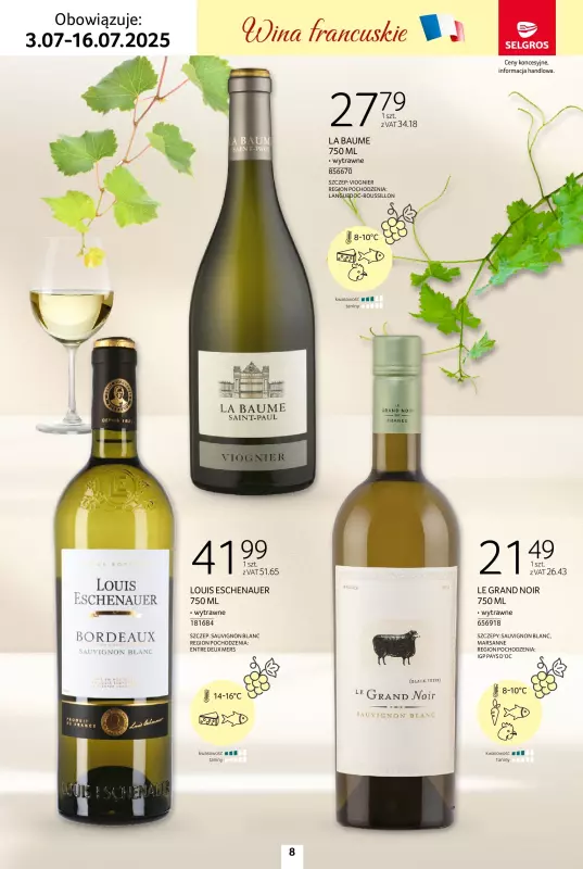 Selgros - gazetka promocyjna Katalog Wina od czwartku 03.07 do środy 16.07 - strona 8