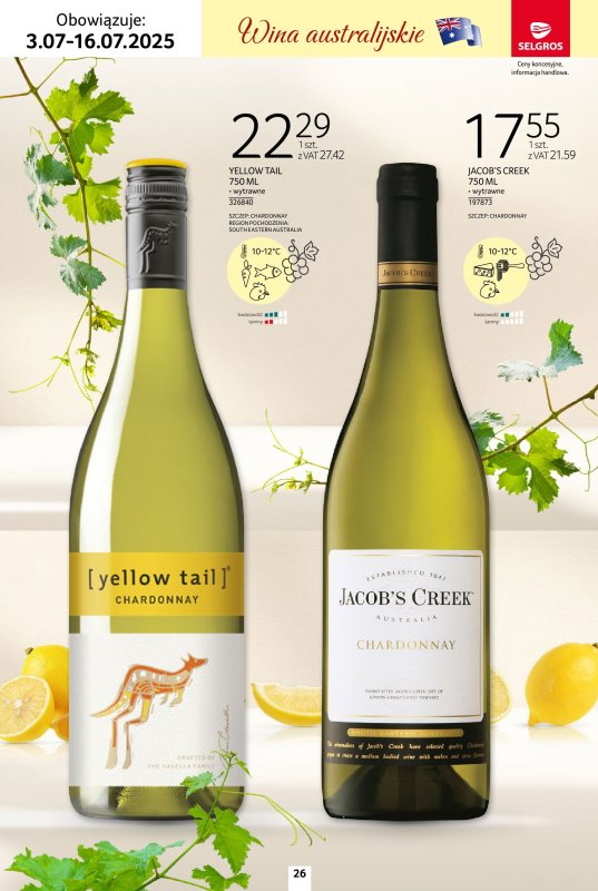 Selgros - gazetka promocyjna Katalog Wina od czwartku 03.07 do środy 16.07 - strona 26