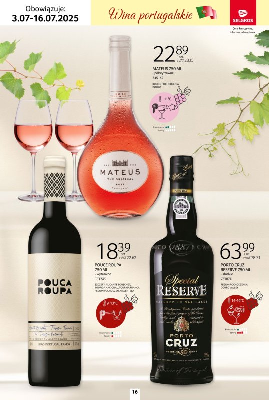 Selgros - gazetka promocyjna Katalog Wina od czwartku 03.07 do środy 16.07 - strona 16