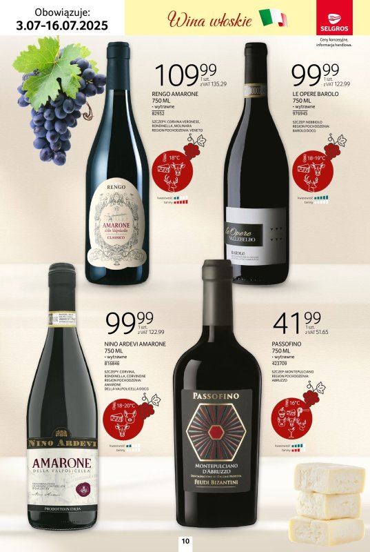 Selgros - gazetka promocyjna Katalog Wina od czwartku 03.07 do środy 16.07 - strona 10