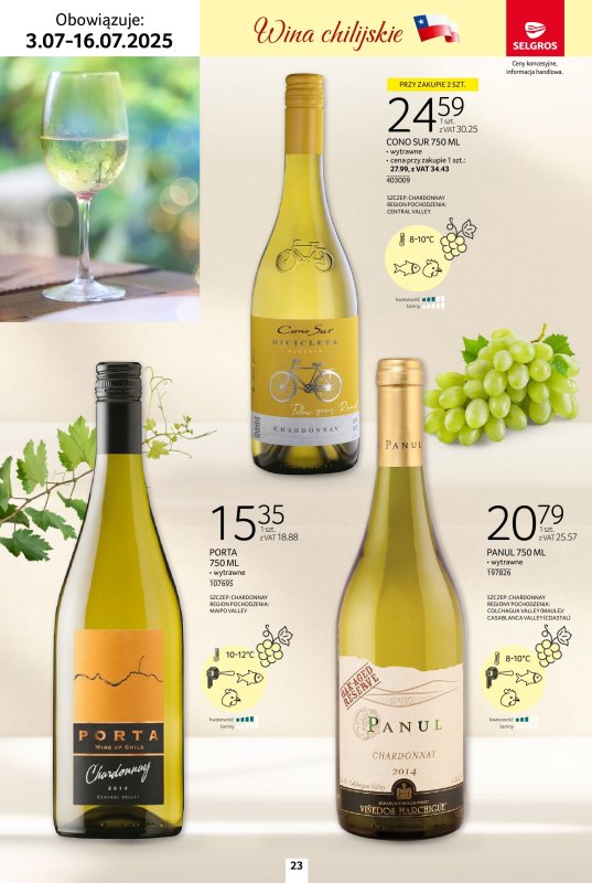 Selgros - gazetka promocyjna Katalog Wina od czwartku 03.07 do środy 16.07 - strona 23