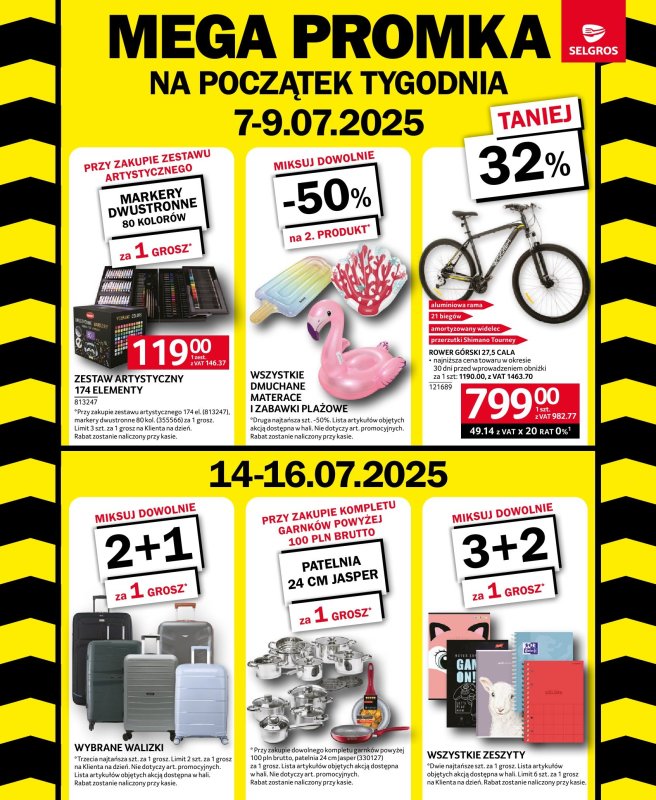 Selgros - gazetka promocyjna MEGA PROMKA od poniedziałku 07.07 do środy 16.07 - strona 2