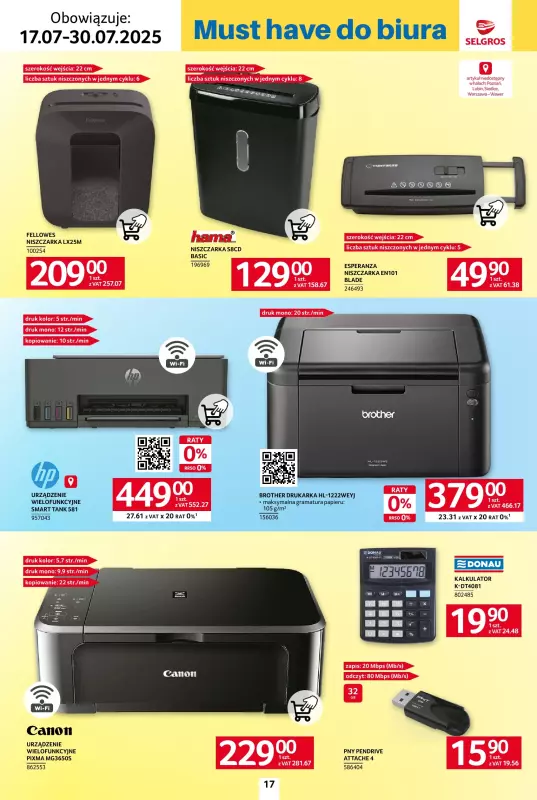 Selgros - gazetka promocyjna Katalog Hot Summer od czwartku 17.07 do środy 30.07 - strona 17