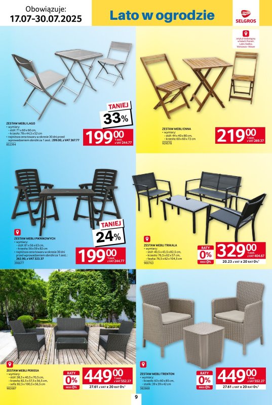 Selgros - gazetka promocyjna Katalog Hot Summer od czwartku 17.07 do środy 30.07 - strona 9