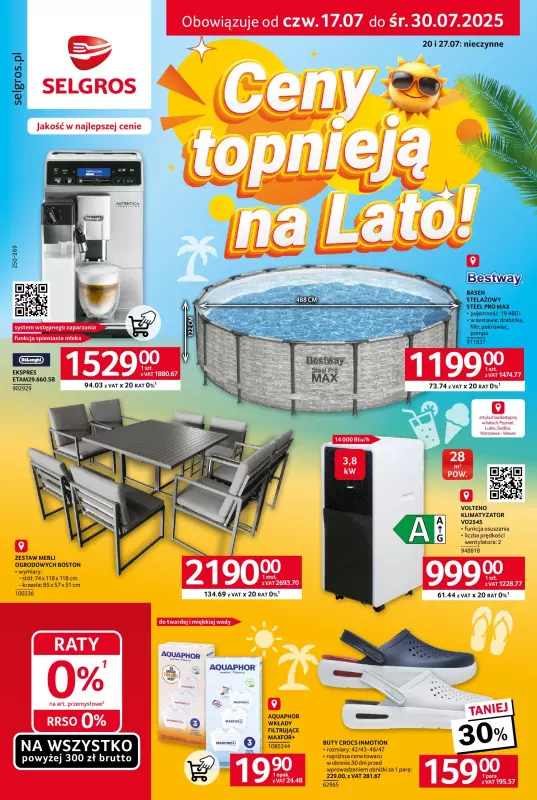 Selgros - gazetka promocyjna Katalog Hot Summer od czwartku 17.07 do środy 30.07