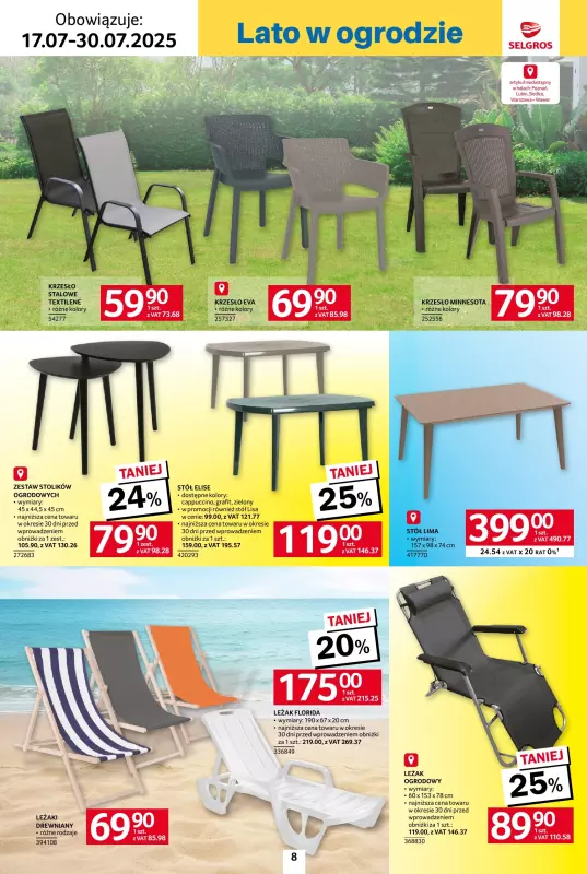 Selgros - gazetka promocyjna Katalog Hot Summer od czwartku 17.07 do środy 30.07 - strona 8