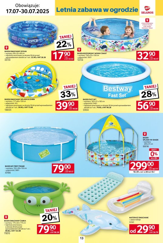 Selgros - gazetka promocyjna Katalog Hot Summer od czwartku 17.07 do środy 30.07 - strona 13