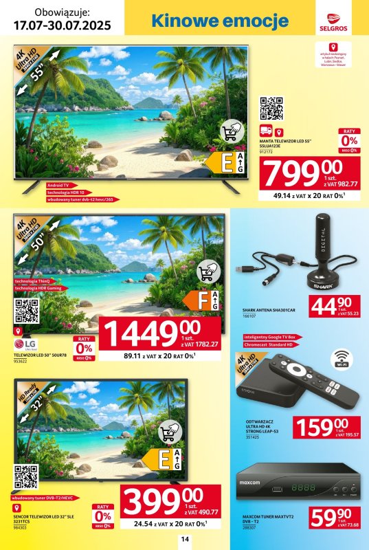 Selgros - gazetka promocyjna Katalog Hot Summer od czwartku 17.07 do środy 30.07 - strona 14