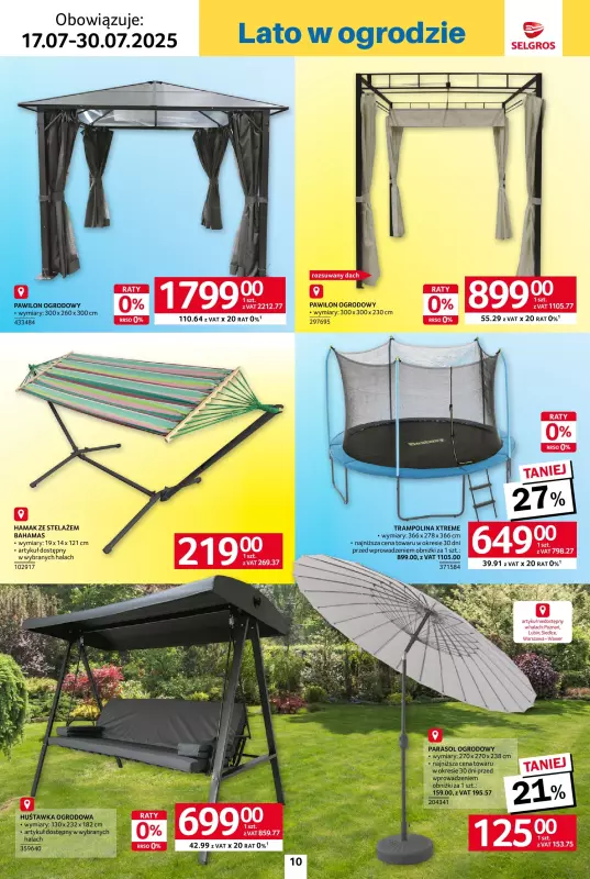 Selgros - gazetka promocyjna Katalog Hot Summer od czwartku 17.07 do środy 30.07 - strona 10