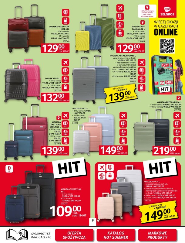 Selgros - gazetka promocyjna Oferta przemysłowa od czwartku 17.07 do środy 30.07 - strona 9