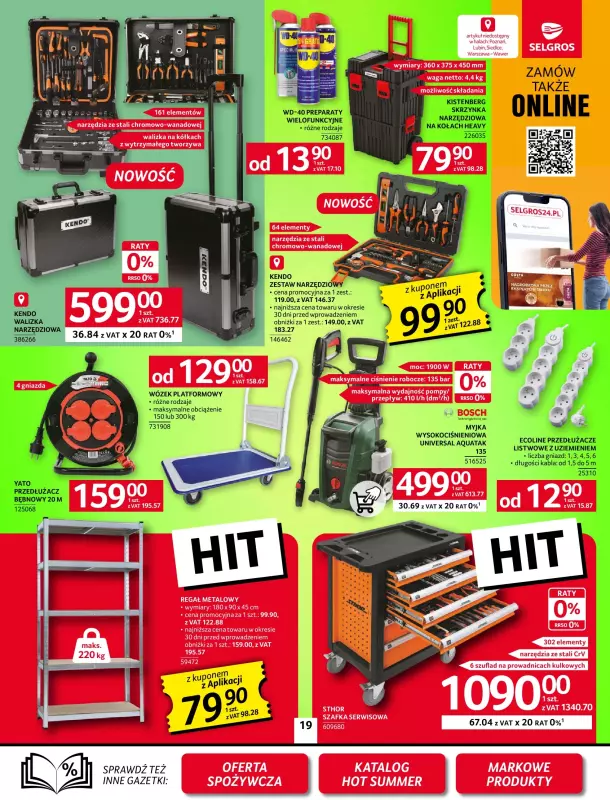 Selgros - gazetka promocyjna Oferta przemysłowa od czwartku 17.07 do środy 30.07 - strona 19