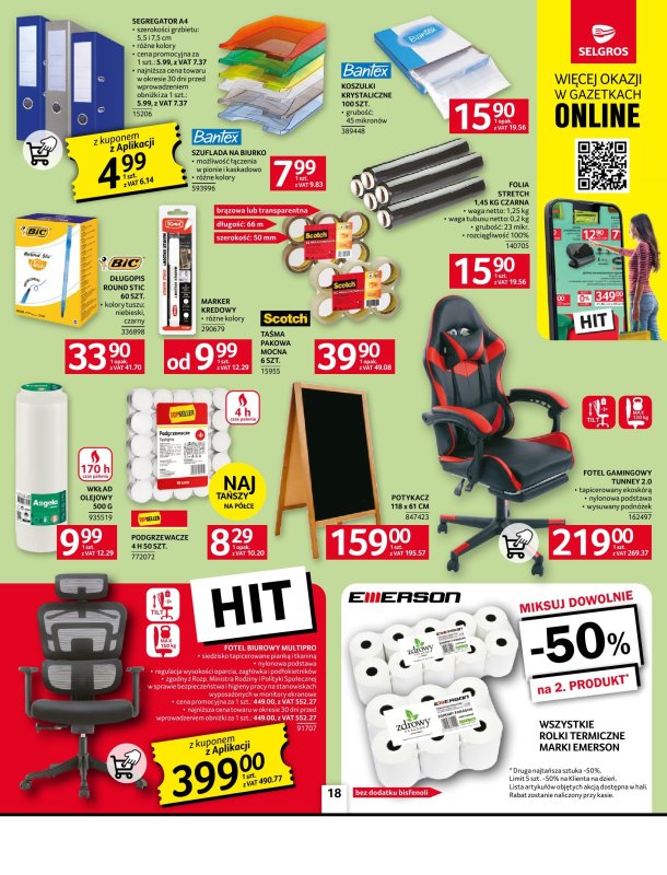 Selgros - gazetka promocyjna Oferta przemysłowa od czwartku 17.07 do środy 30.07 - strona 18