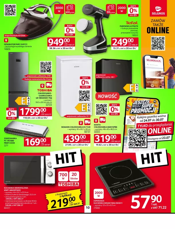 Selgros - gazetka promocyjna Oferta przemysłowa od czwartku 17.07 do środy 30.07 - strona 10