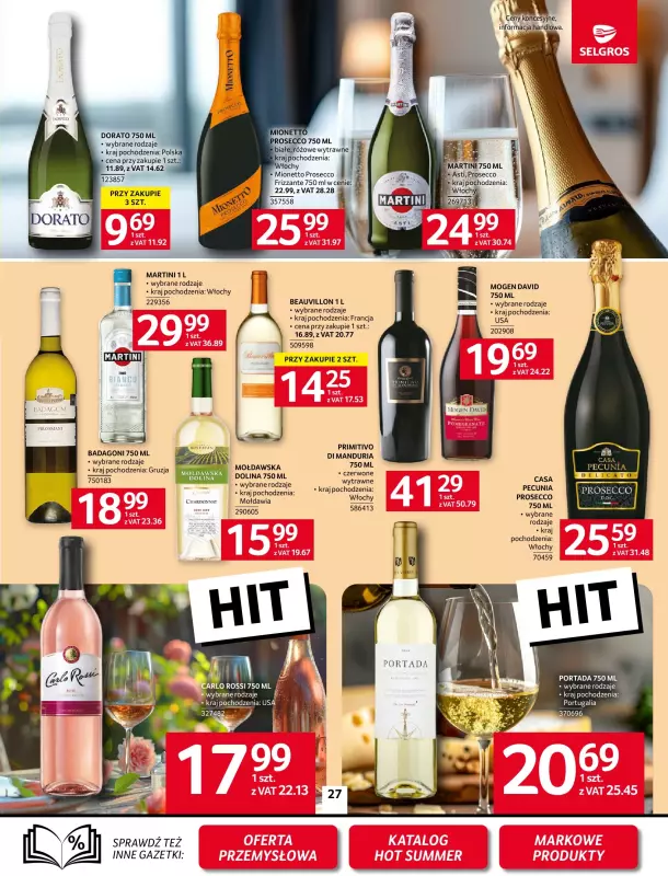Selgros - gazetka promocyjna Oferta spożywcza od czwartku 17.07 do środy 30.07 - strona 27