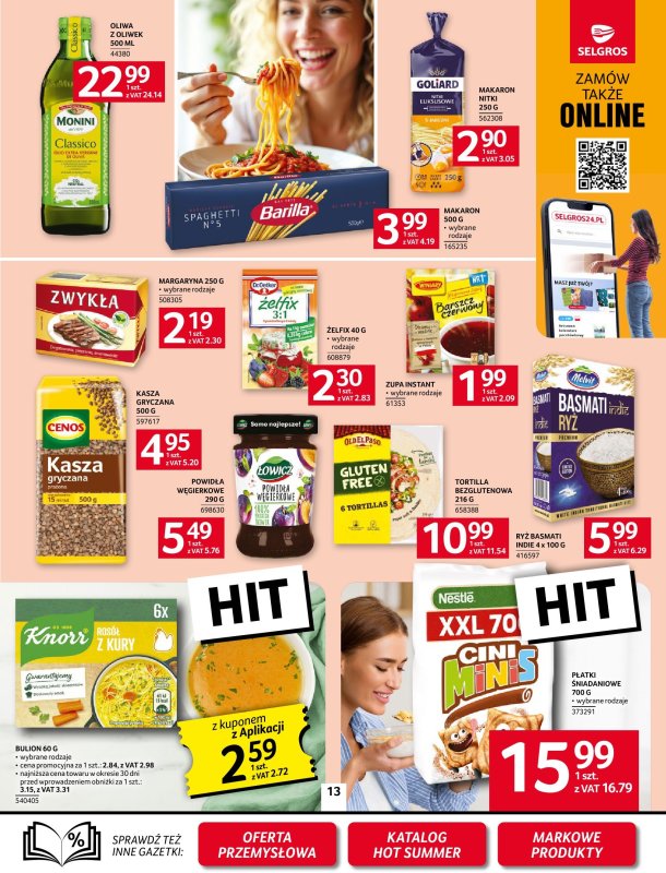 Selgros - gazetka promocyjna Oferta spożywcza od czwartku 17.07 do środy 30.07 - strona 13