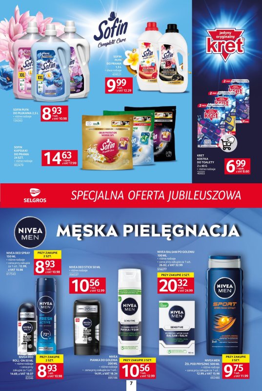 Selgros - gazetka promocyjna Specjalna oferta jubileuszowa od czwartku 17.07 do środy 30.07 - strona 7