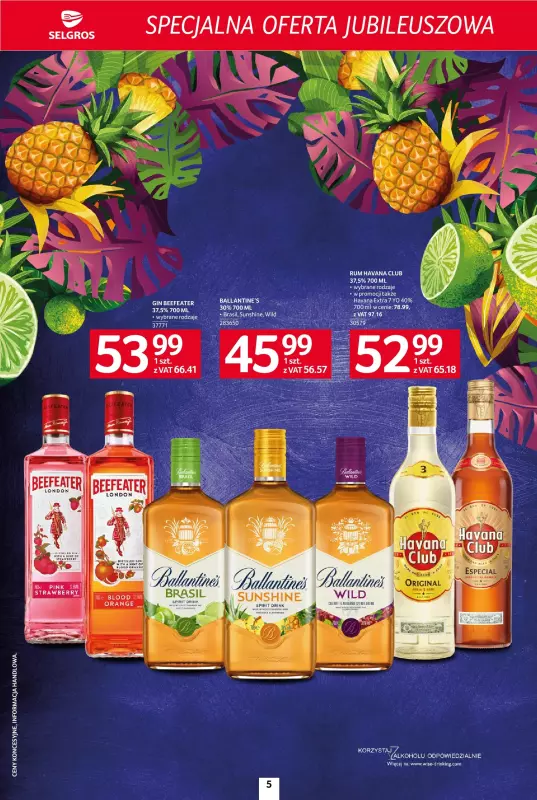 Selgros - gazetka promocyjna Specjalna oferta jubileuszowa od czwartku 17.07 do środy 30.07 - strona 5