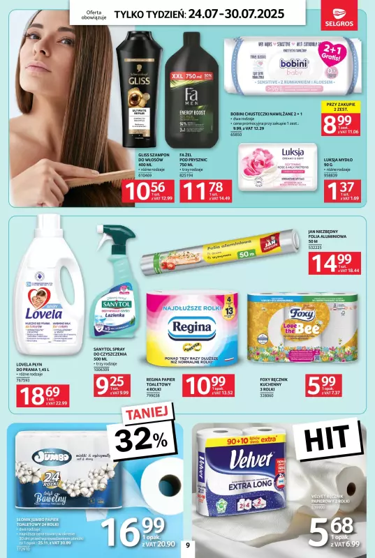 Selgros - gazetka promocyjna Jeszcze więcej super promocji! od czwartku 24.07 do środy 30.07 - strona 9