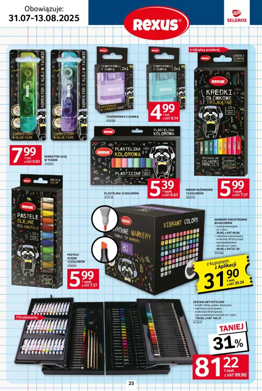Selgros - gazetka promocyjna Katalog Szkoła od czwartku 31.07 do środy 13.08 - strona 25