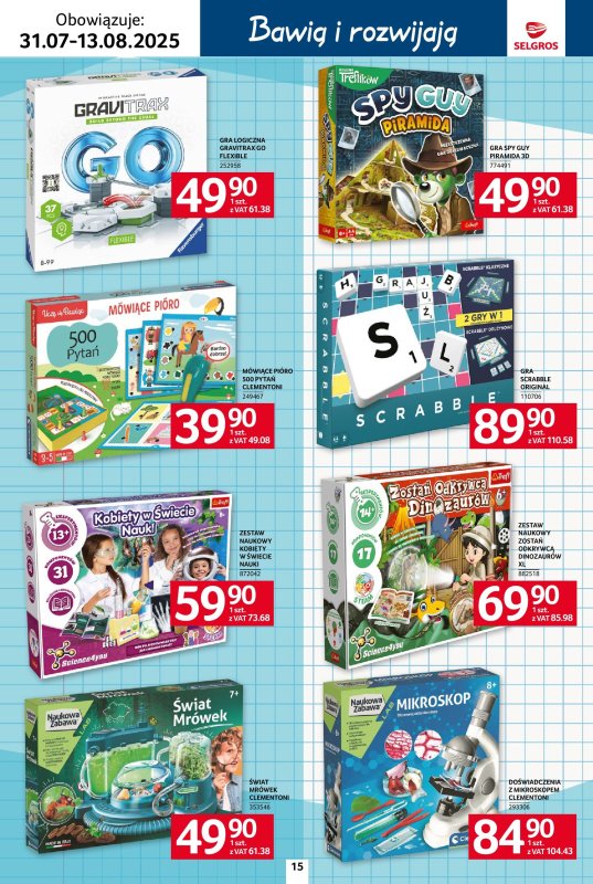 Selgros - gazetka promocyjna Katalog Szkoła od czwartku 31.07 do środy 13.08 - strona 15