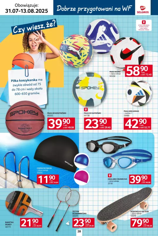 Selgros - gazetka promocyjna Katalog Szkoła od czwartku 31.07 do środy 13.08 - strona 28