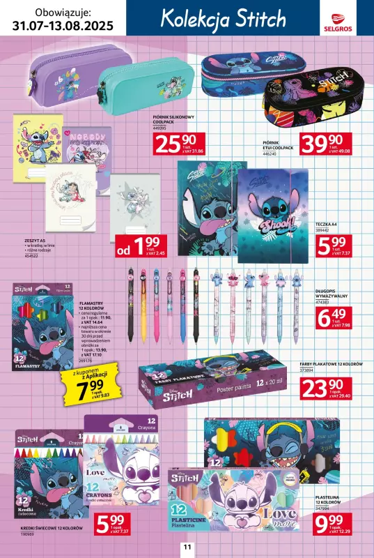 Selgros - gazetka promocyjna Katalog Szkoła od czwartku 31.07 do środy 13.08 - strona 11