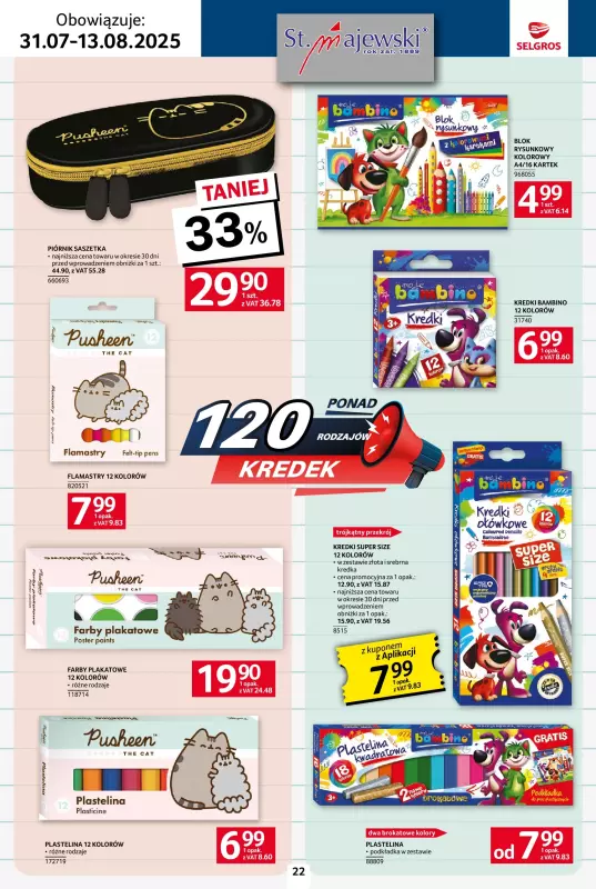 Selgros - gazetka promocyjna Katalog Szkoła od czwartku 31.07 do środy 13.08 - strona 22