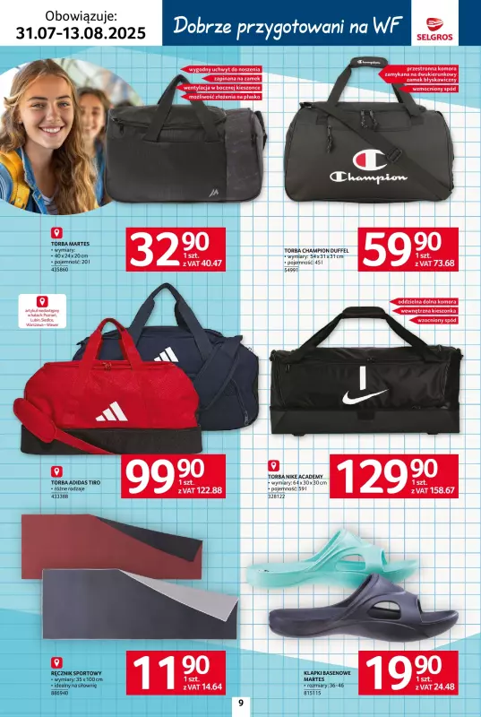 Selgros - gazetka promocyjna Katalog Szkoła od czwartku 31.07 do środy 13.08 - strona 9
