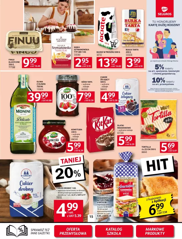 Selgros - gazetka promocyjna Oferta spożywcza od czwartku 31.07 do środy 13.08 - strona 15