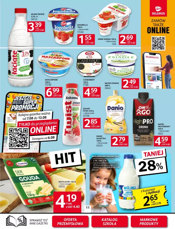 Selgros - gazetka promocyjna Oferta spożywcza od czwartku 31.07 do środy 13.08 - strona 11