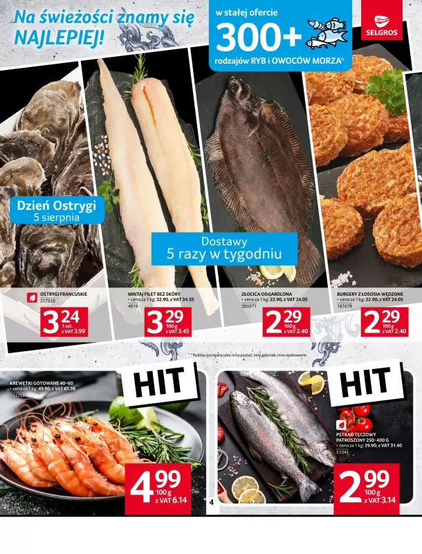Selgros - gazetka promocyjna Oferta spożywcza od czwartku 31.07 do środy 13.08 - strona 4