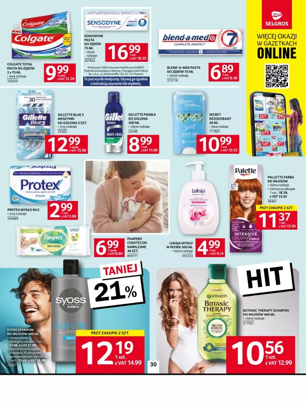 Selgros - gazetka promocyjna Oferta spożywcza od czwartku 31.07 do środy 13.08 - strona 30