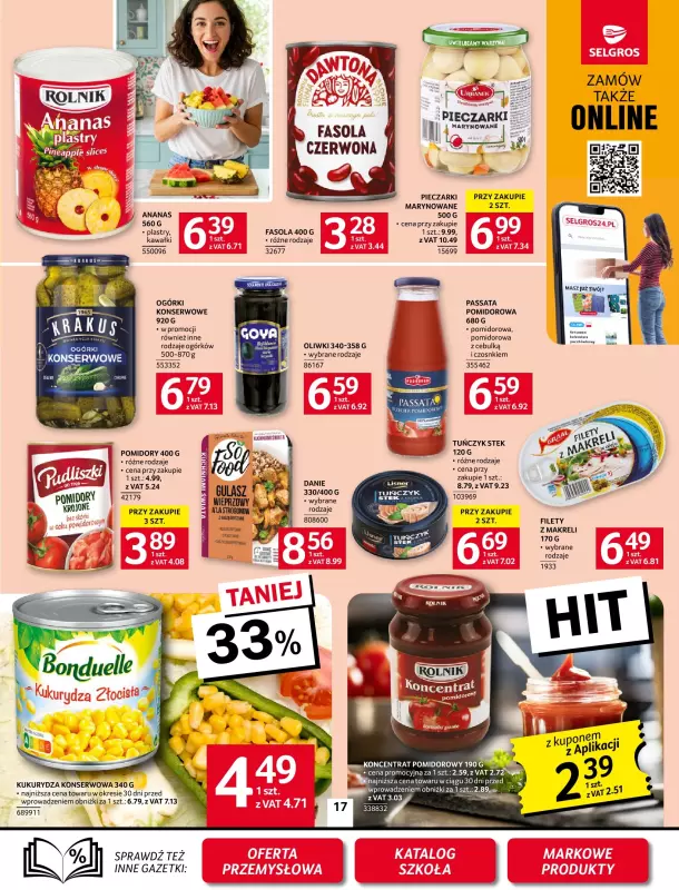 Selgros - gazetka promocyjna Oferta spożywcza od czwartku 31.07 do środy 13.08 - strona 17