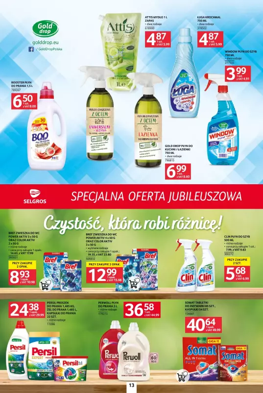 Selgros - gazetka promocyjna Specjalna oferta jubileuszowa od czwartku 31.07 do środy 13.08 - strona 13