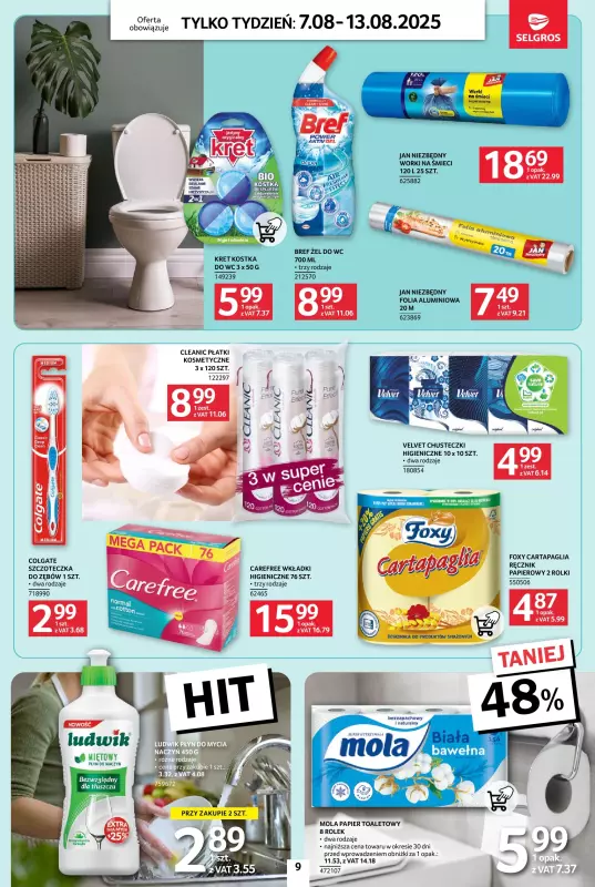 Selgros - gazetka promocyjna Jeszcze więcej super promocji! od czwartku 07.08 do środy 13.08 - strona 9